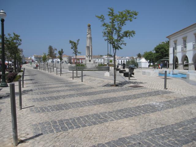 Tavira Algarve Portugal.Music end of square